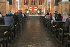 The OLB Pilgrimage starts with Holy Mass at San Juan Baustista