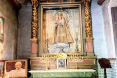Our Lady of Bethlehem resides in the Side Chapel at Mission Carmel
